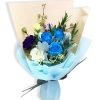 3 Blue Roses Graduation Bouquet R90 2 jpg