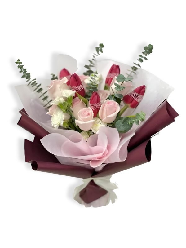 5 Tulip and 5 Roses T07 jpg