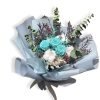 Blue Preserved Roses Bouquet jpg