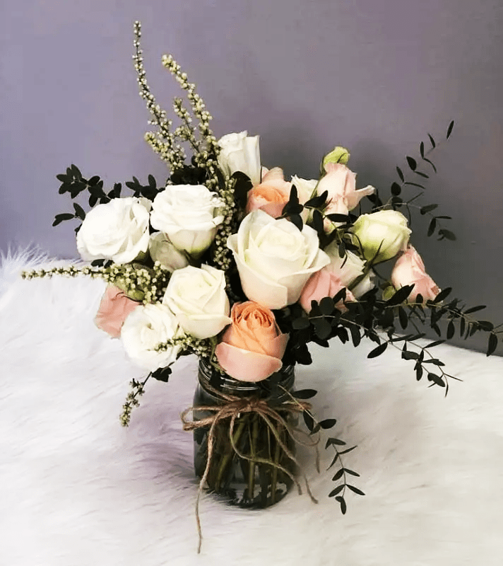 Garden Themed Flowers In Maison Jar R92 png Garden Themed Flowers In Maison Jar R92 png