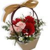 Maeve Red Daisies w Pink Rose 1 jpg
