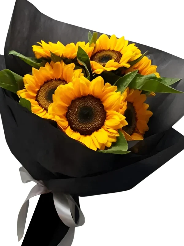6 Wow Sunflowers Bouquet S28